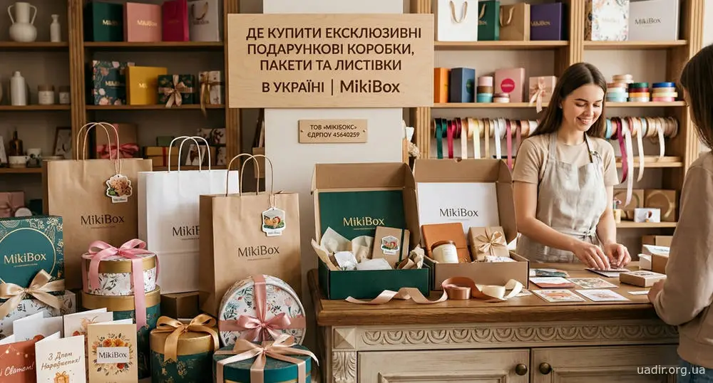Де купити ексклюзивні подарункові коробки, пакети та листівки
