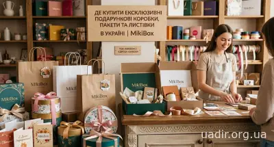 Де купити ексклюзивні подарункові коробки, пакети та листівки